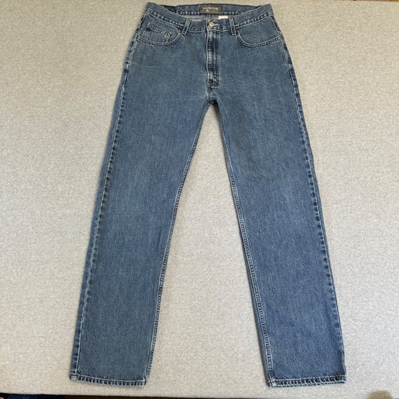 Vintage Silvertab Jeans Mens 34X34 Blue Relaxed Straight Medium Wash Y2K Denim